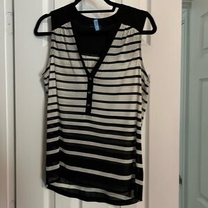 The Limited Black and Cream Blouse